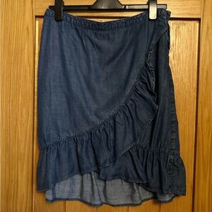 Next Asymmetrical Blue Denim Skirt